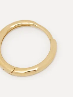 Hot Les Soeurs 14K Oorbel Jeff Fine Hoop Gold