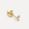 Store Les Soeurs 14K Oorbel Joe Triple Diamond Gold