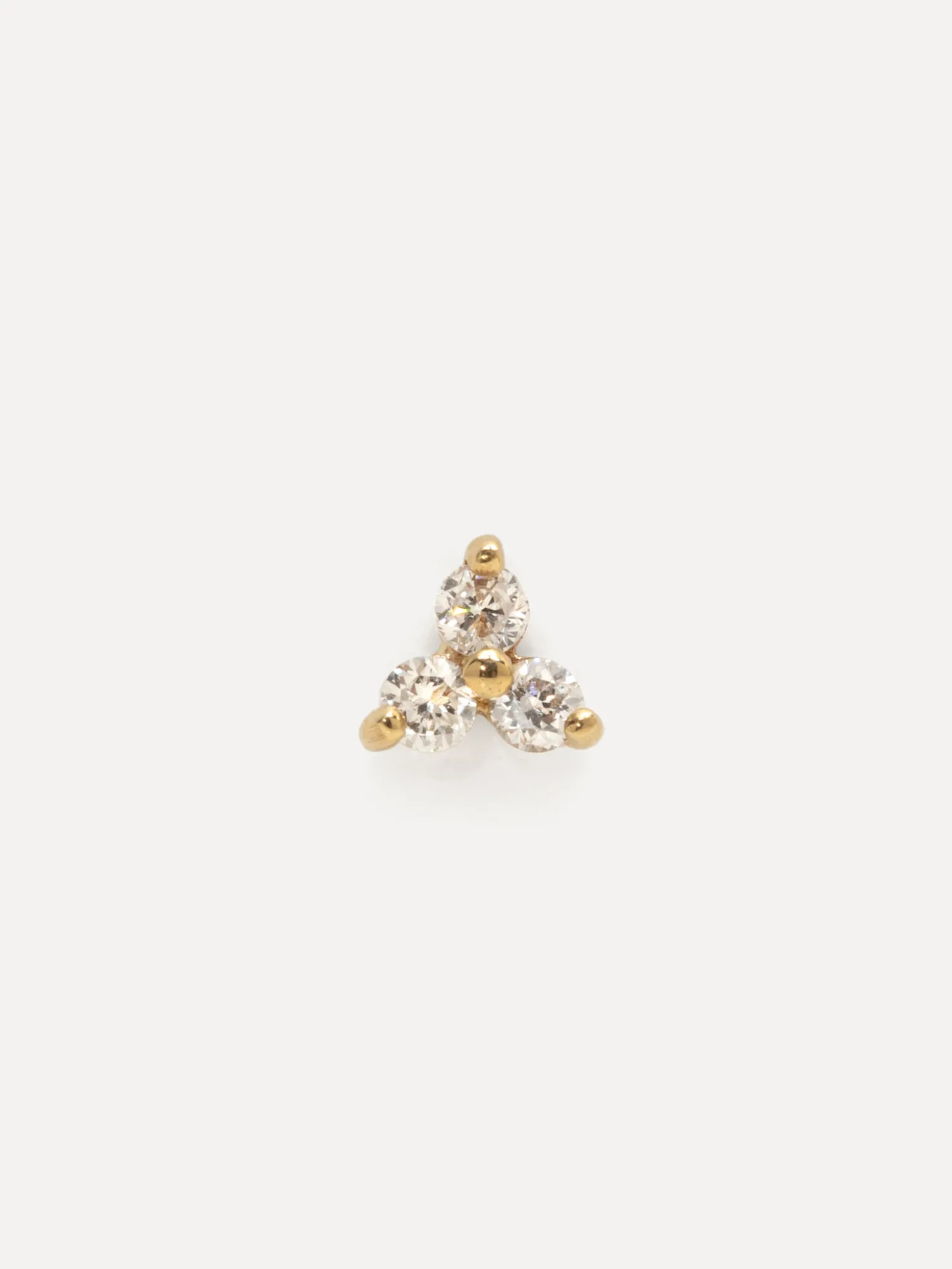 Store Les Soeurs 14K Oorbel Joe Triple Diamond Gold