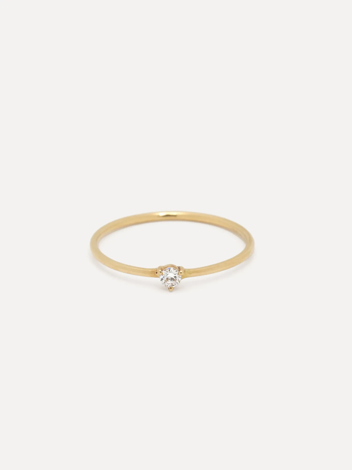 Best Sale Les Soeurs 14K Ring Gaja Single Diamond Gold