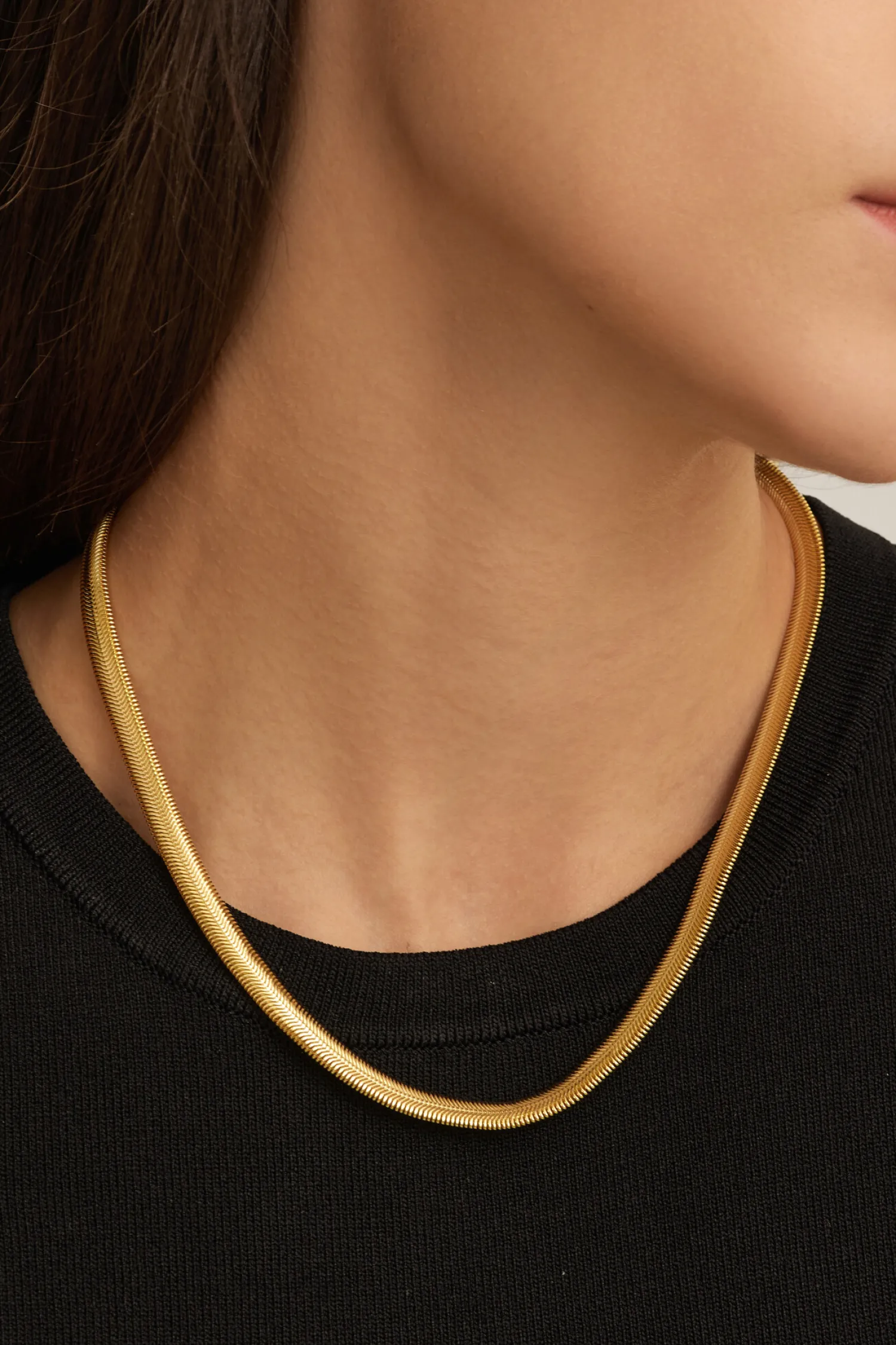 Online Les Soeurs Ketting Rana Herringbone Gold