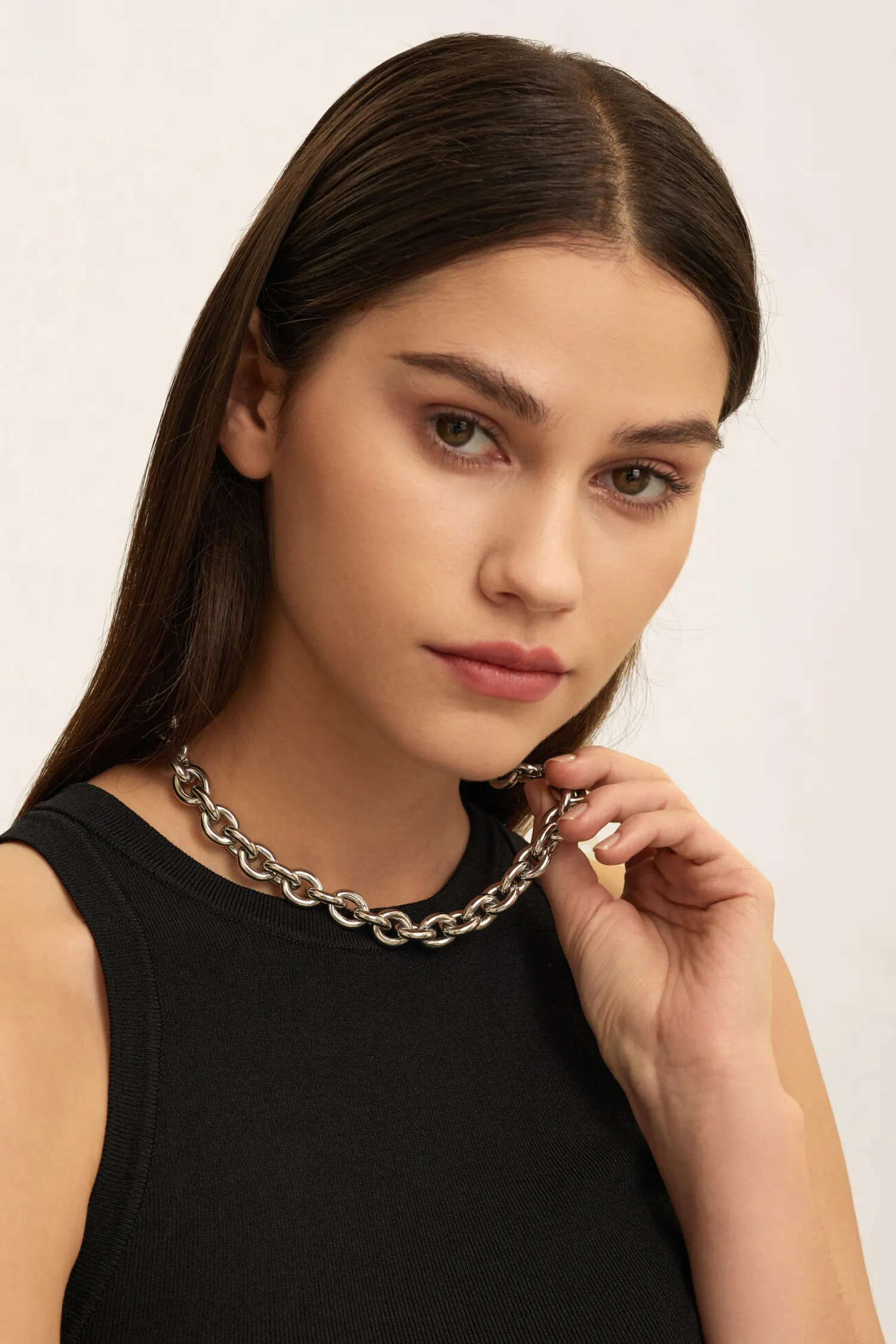 New Les Soeurs Ketting Raya Chunky Chain Silver