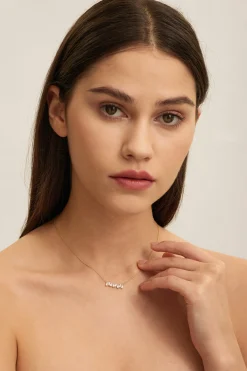 Fashion Les Soeurs Ketting Roma Baguette Clear Gold