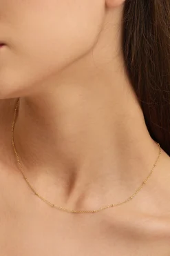Shop Les Soeurs Ketting Roma Mini Dots Gold
