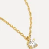 Hot Les Soeurs Ketting Romee Extra Fine Chain Strass Gold