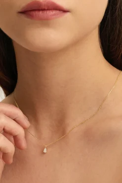 Fashion Les Soeurs Ketting Romee Extra Fine Chain Pear Gold