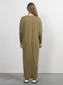 New Les Soeurs Lange Jersey Jurk Anne Olive