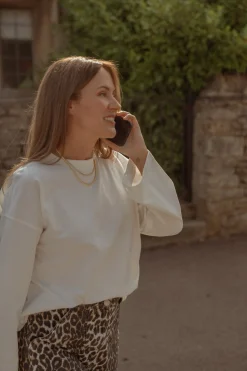 Discount Les Soeurs Lange Mouwen T-Shirt Aline White