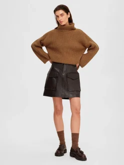 Clearance Selected Leer Mini Rok Kaisa Java