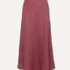 Sale Le Marais Linnen Rok Nora Terracotta
