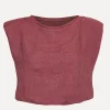 Sale Le Marais Linnen Top Lara Terracotta