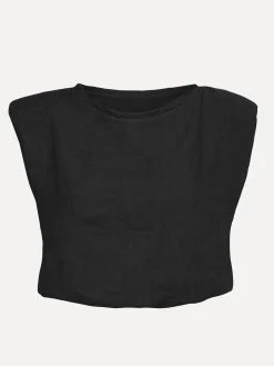 Shop Le Marais Linnen Top Lara Black