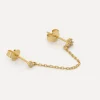 Cheap Les Soeurs Lira Double Stud Chain Gold