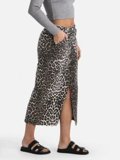 Hot Les Soeurs Midi Rok Amelie Leopard