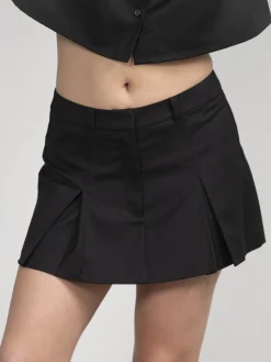 Fashion Edited Mini Rok Mine Black