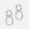 Flash Sale Les Soeurs Oorbel Cara Double Loop Silver