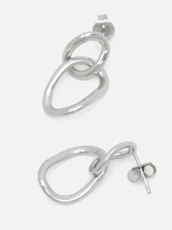 Flash Sale Les Soeurs Oorbel Cara Double Loop Silver