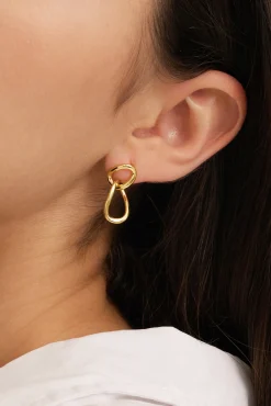 Best Les Soeurs Oorbel Cara Double Loop Gold