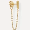 Clearance Les Soeurs Oorbel Cora Barre Chain Gold