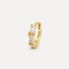 Shop Les Soeurs Oorbel Jeanne Allover Baguette Gold Clear