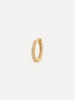 Best Les Soeurs Oorbel Jeanne Midi Strass Gold Clear