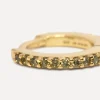 Outlet Les Soeurs Oorbel Jeanne Mini Strass Gold Khaki