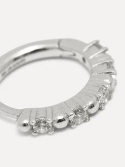 Hot Les Soeurs Oorbel Jeanne Sunbeam Strass Silver