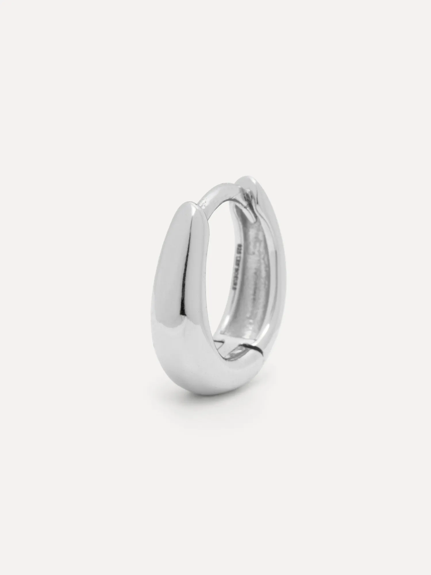 Outlet Les Soeurs Oorbel Joanne Oval Mini Silver