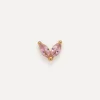 New Les Soeurs Oorbel Jolie Double Leaf Gold Pink