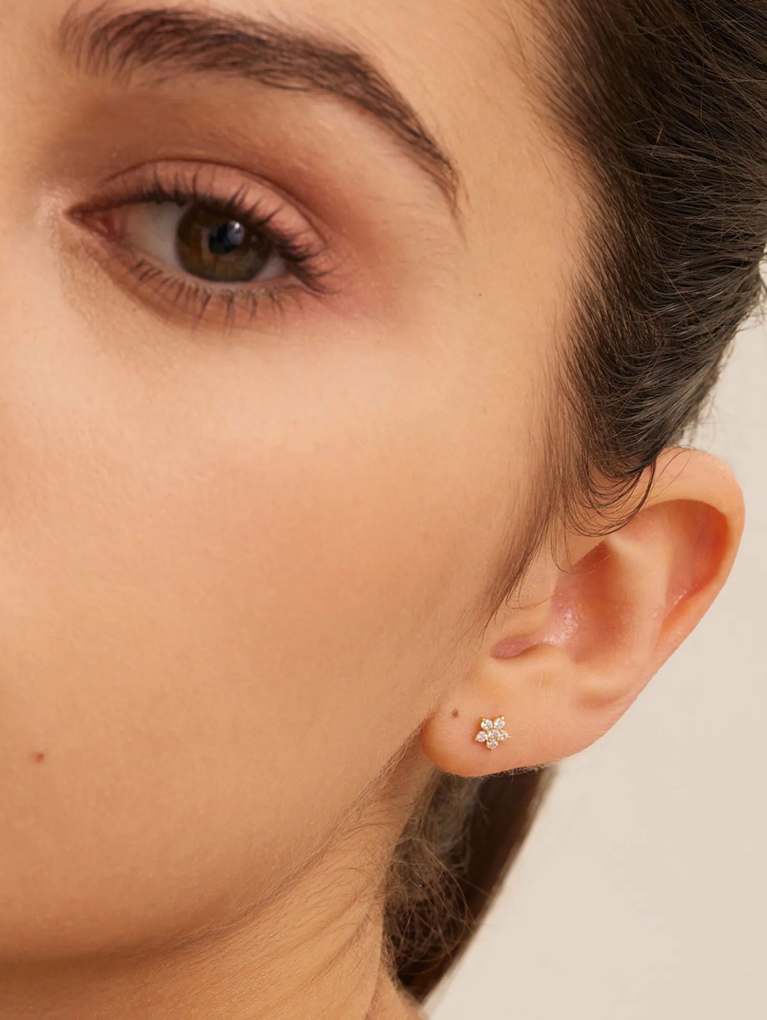 Discount Les Soeurs Oorbel Jolie Flower Strass Gold