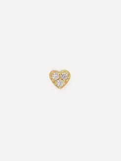 Best Les Soeurs Oorbel Jolie Heart Strass Gold