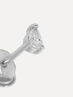 Online Les Soeurs Oorbel Jolie Pear Strass Silver