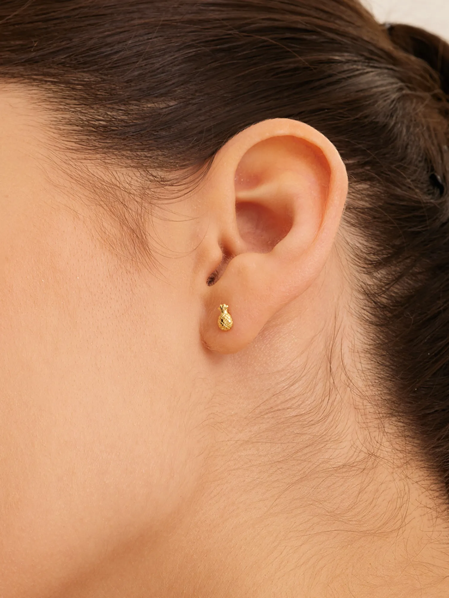 New Les Soeurs Oorbel Jolie Pineapple Gold