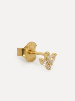 Outlet Les Soeurs Oorbel Jolie Triple Leaf Gold Clear