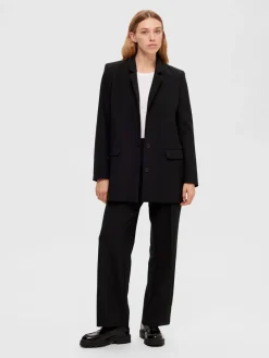 Fashion Selected Oversized Single-Breaster Blazer Rita Black