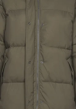 Outlet Les Soeurs Padded Maxi Coat Kelvin Khaki