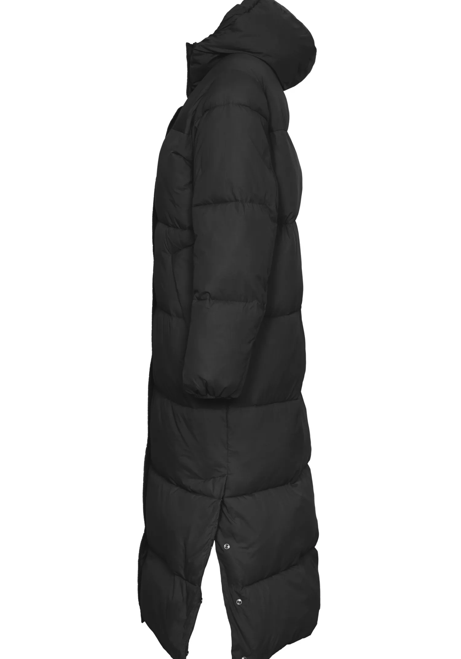 Cheap Les Soeurs Padded Maxi Coat Kelvin Black