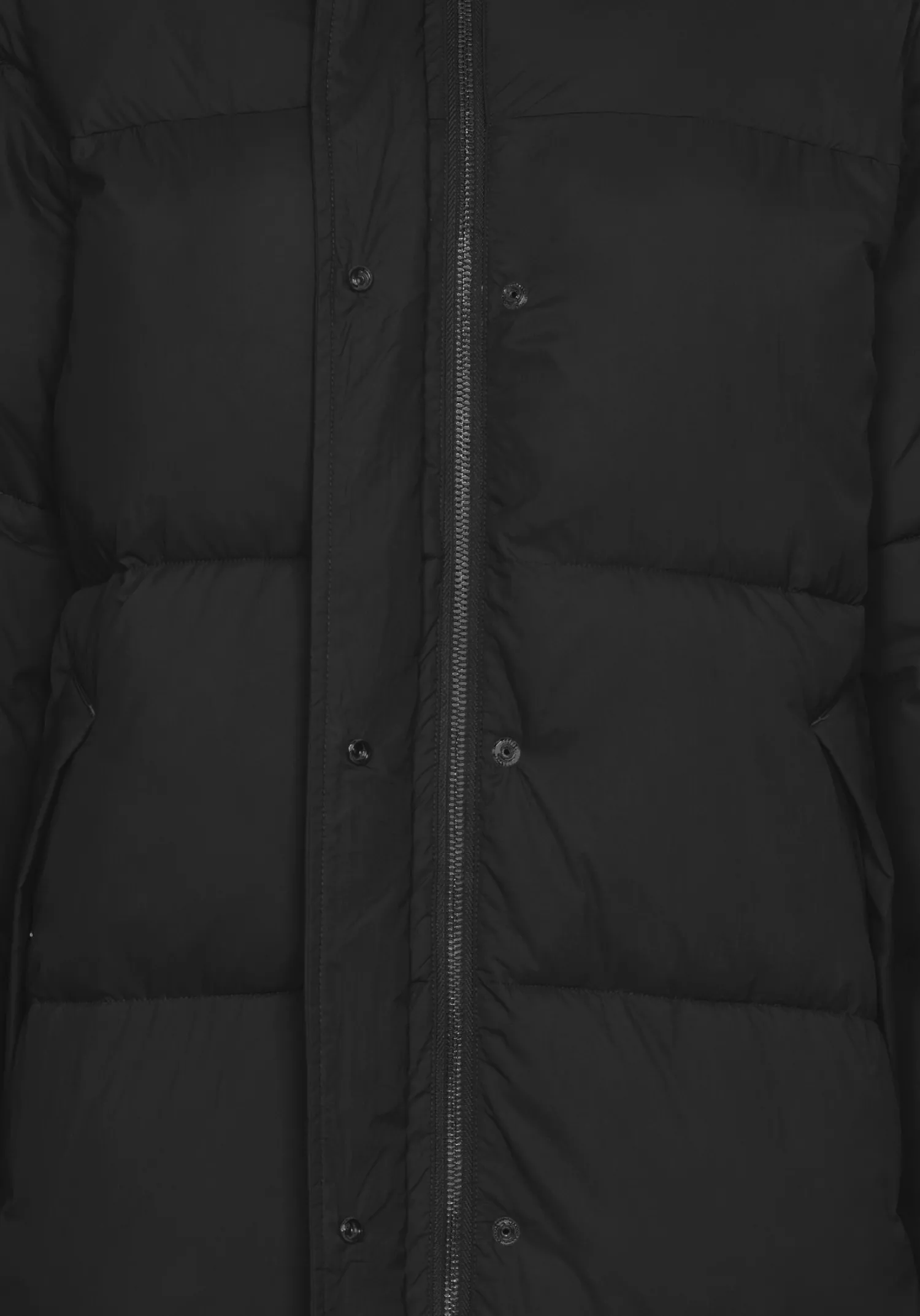 Cheap Les Soeurs Padded Maxi Coat Kelvin Black