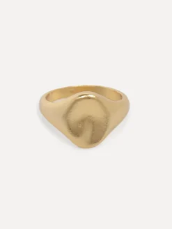 Clearance Les Soeurs Pinky Ring Ginette Oval Gold