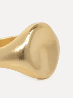 Clearance Les Soeurs Pinky Ring Ginette Oval Gold