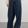 Clearance Les Soeurs Pleated Denim Aras Dark Blue