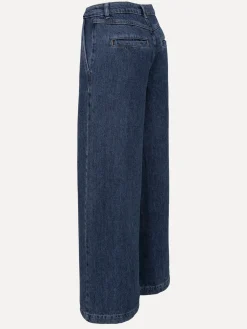 Clearance Les Soeurs Pleated Denim Aras Dark Blue