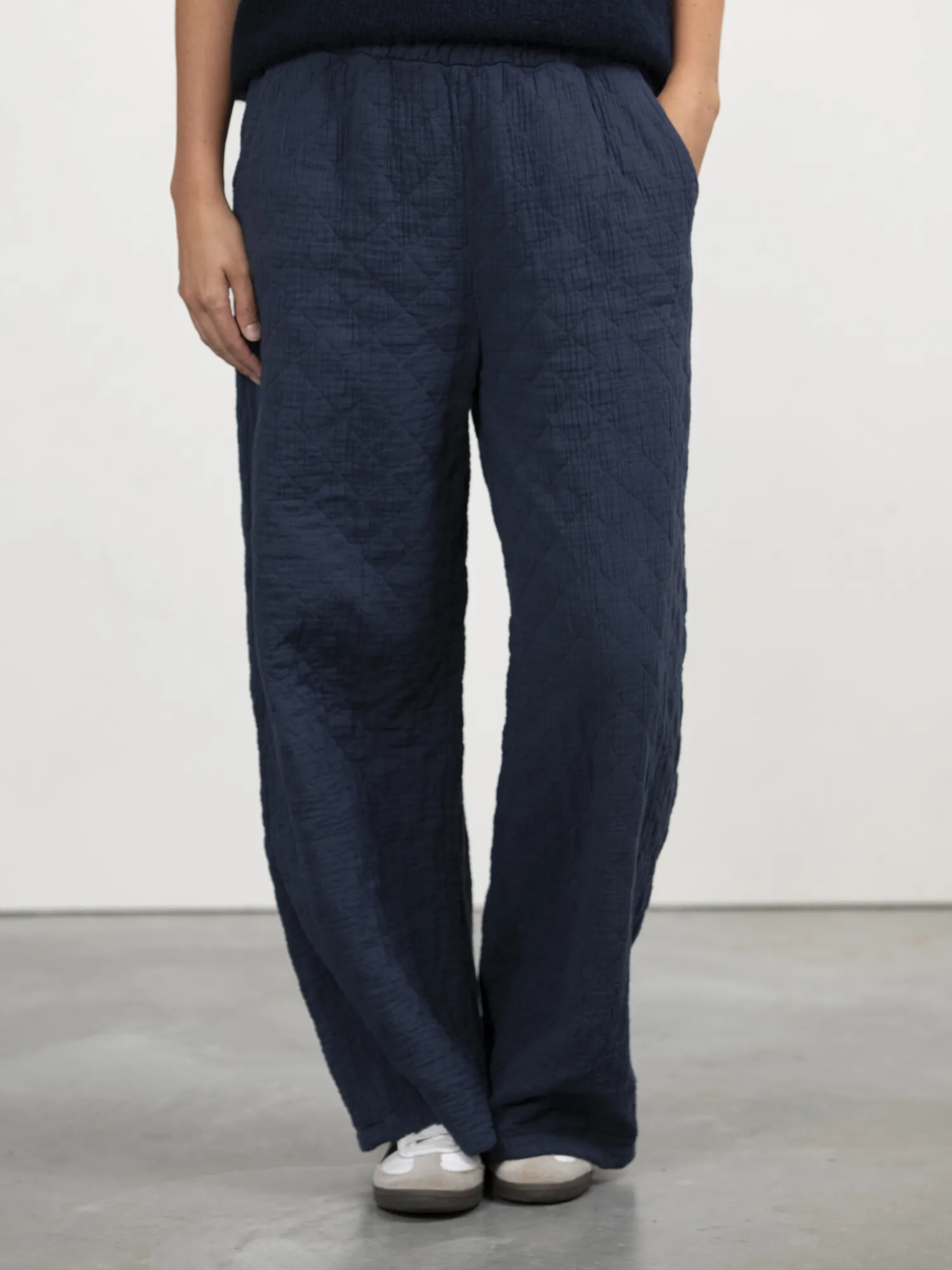Flash Sale Le Marais Quilted Broek Jenny Navy