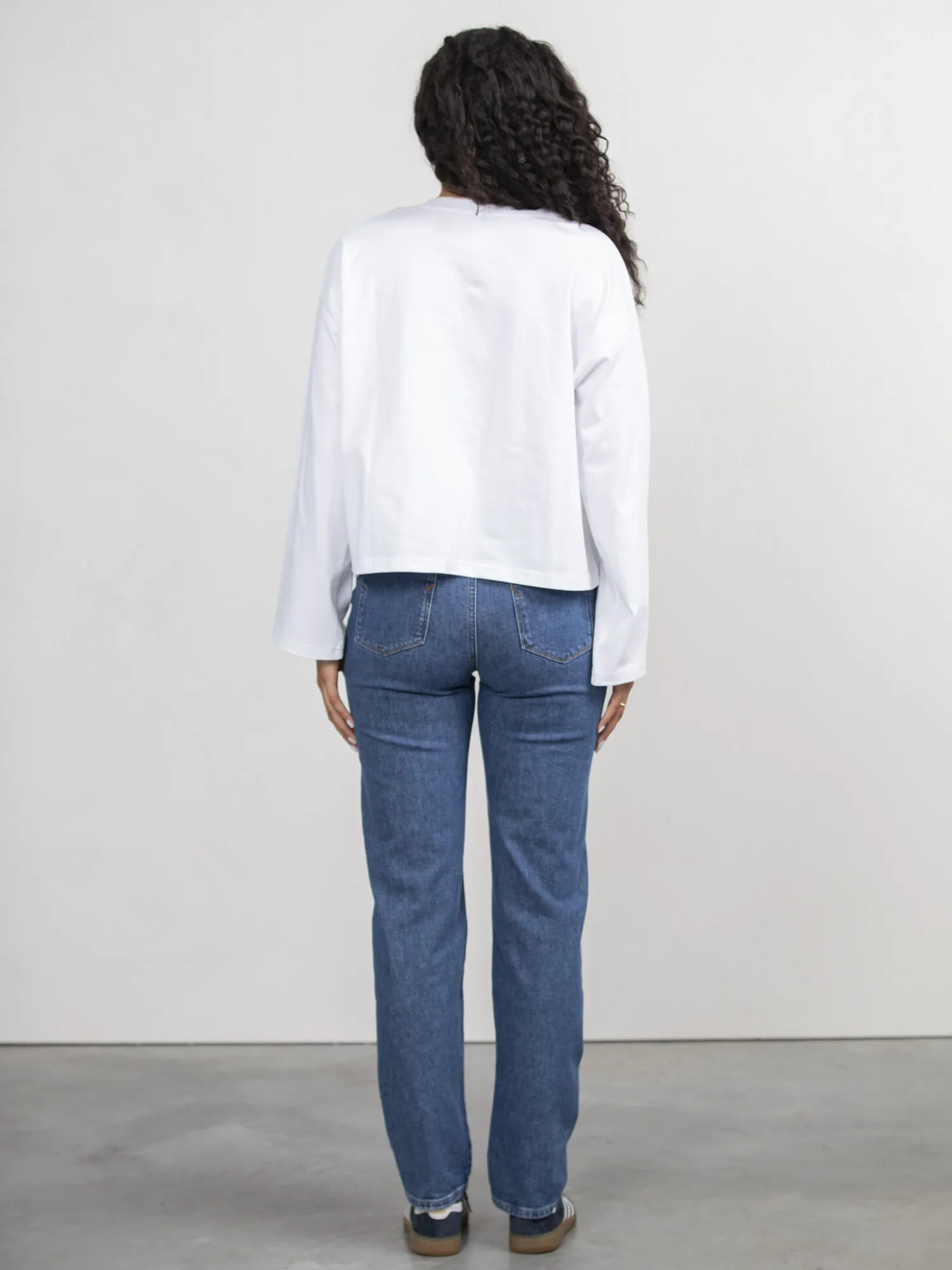 New Selected Rechte Jeans Naomi Medium Blue Denim