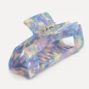 Hot Les Soeurs Resin Haarspeld Rechthoekig Purple/Yellow