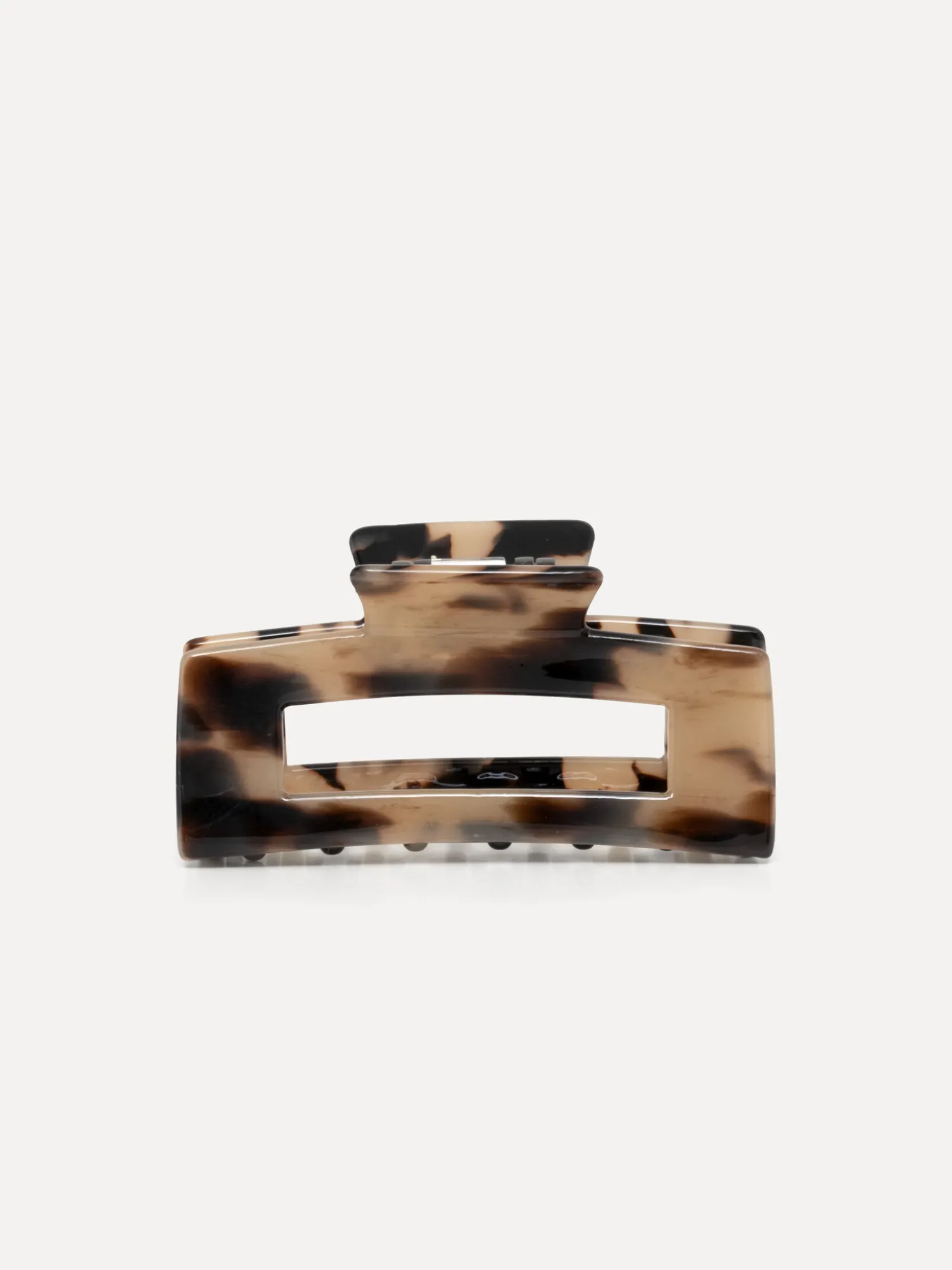 Online Les Soeurs Resin Hair Clip Rectangle Light Tortue