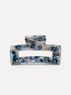 Hot Les Soeurs Resin Hair Clip Rectangle Ocean