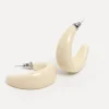 Online Les Soeurs Resin Oorbellen Set Melly White