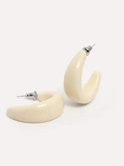 Online Les Soeurs Resin Oorbellen Set Melly White