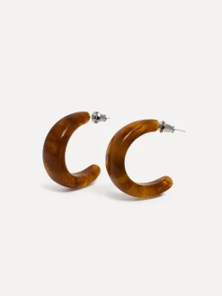 Discount Les Soeurs Resin Oorbellen Set Melly Brown